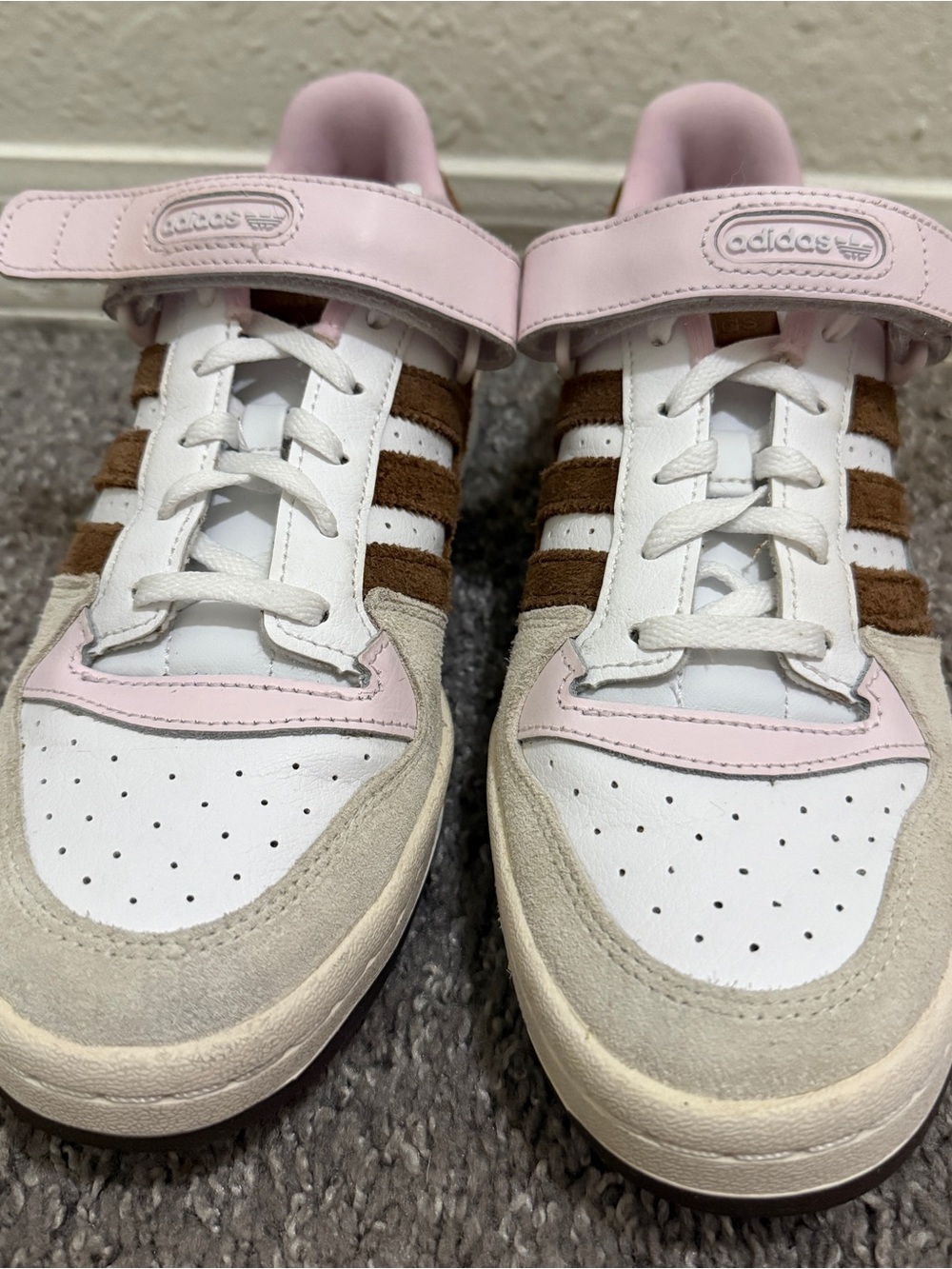 authentic limited edition adidas forum low chocolate to my strawberry sneakers